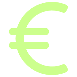 icon of a Euro symbol representing cluster funding
